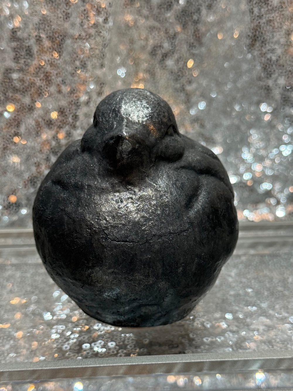 Vintage Black cement bird